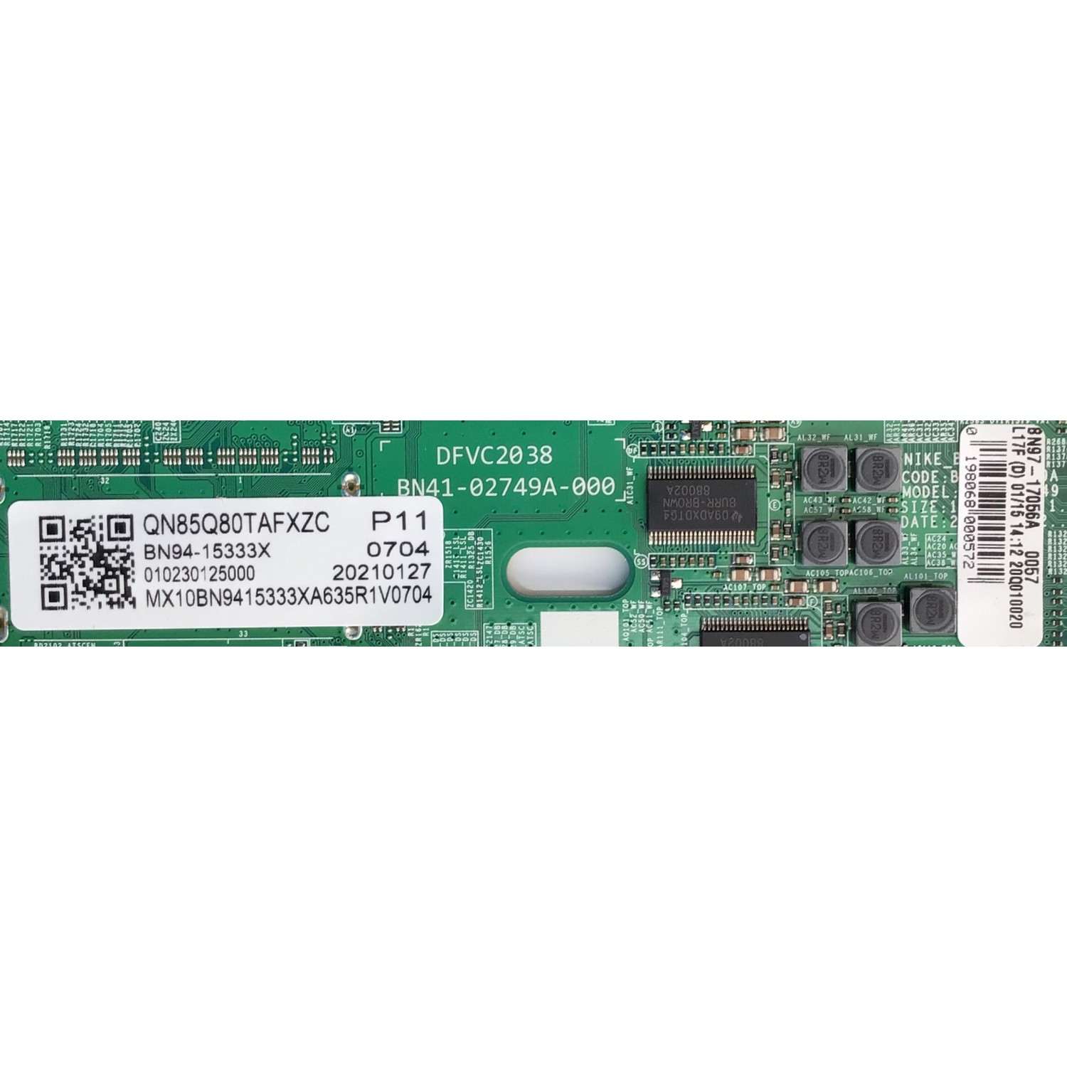 KIT DE TARJETAS PARA TV SAMSUNG / MAIN BN94-15333X / BN41-02749A / BN9415333X / FUENTE BN44-01039A / L85S8NA_TDY / BN4401039A / LED DRIVER BN44-01040B / L85S8NC_TDY / BN4401040B / PANEL CY-TT085FMAV3H / DISPLAY BN96-50398A / MODELO QN85Q80TAFXZA AC02 - Imagen 2